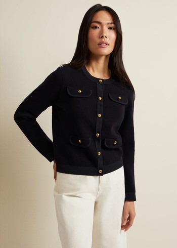 Phase Eight Libbyted Jackets Navy Australia | FZ1237680